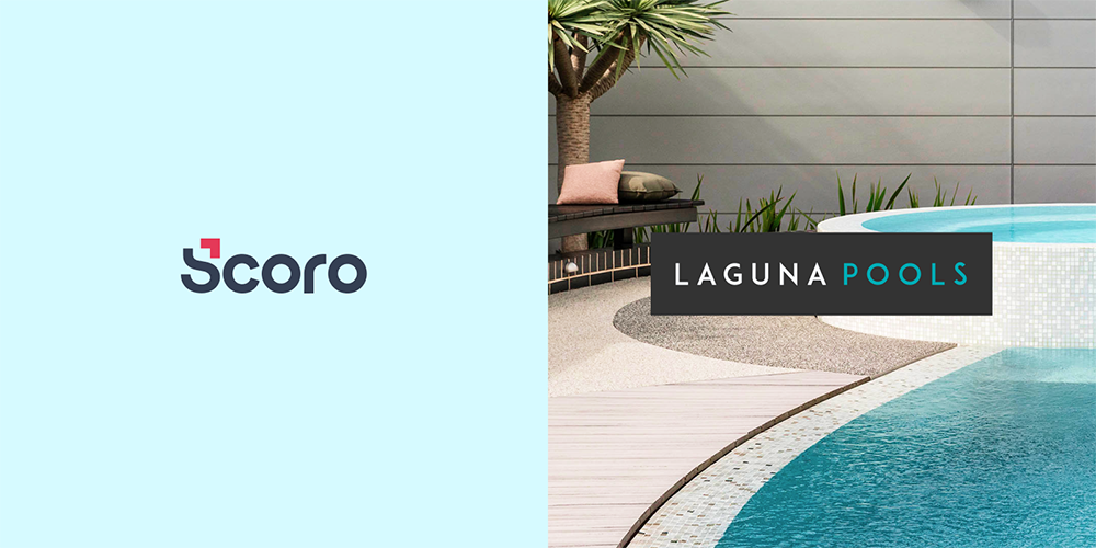 Scoro and Laguna Pools logos